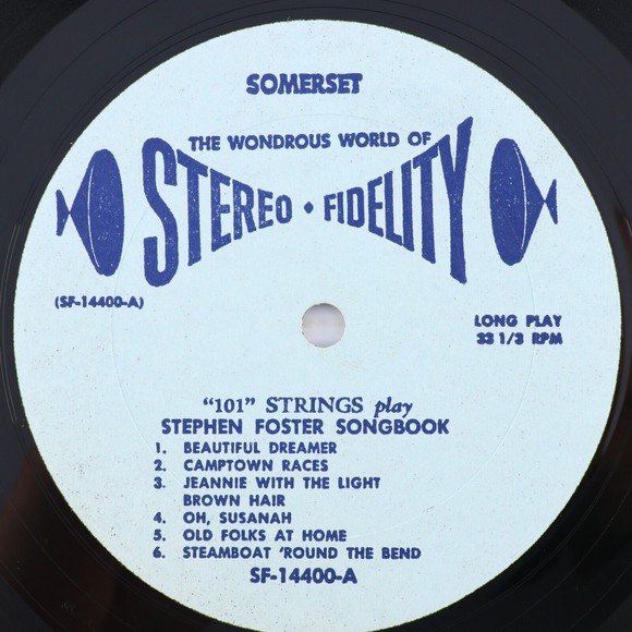 101 Strings, The Stephen Foster Songbook 1961 Stereo Vinyl LP Record SF-14400 - Picture 8 of 15